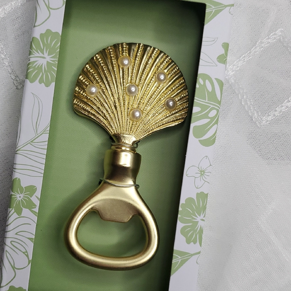 Gold Shell Bottle Opener